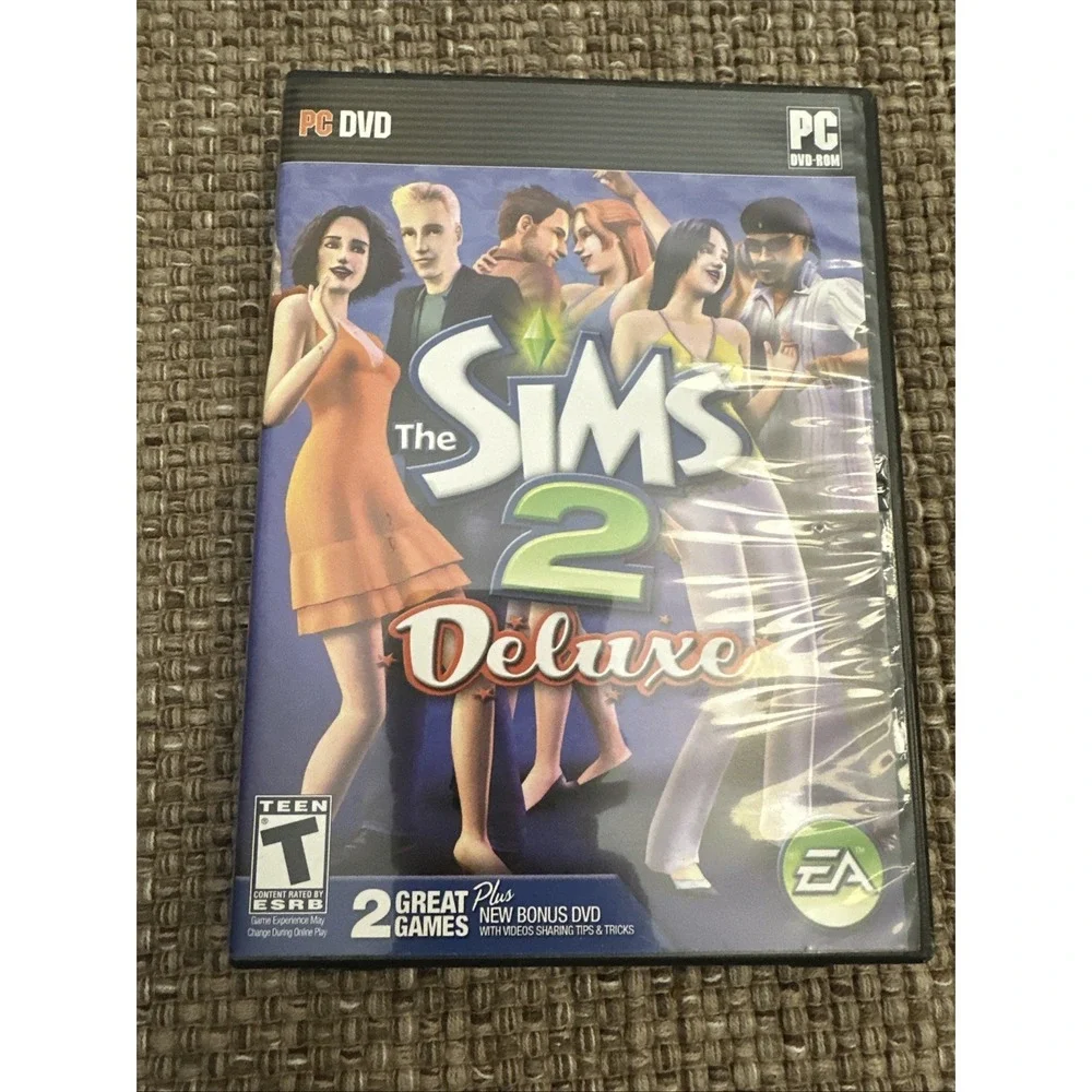 Sims 2 Deluxe PC Game Lot With 6 ‎ Expansion Packs: Teens, Pets, Seasons & More!